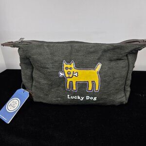 NWT Life Is Good Jake ‘s LUCKY Dog Travel Bag Dopp Kit